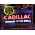 New Cadillac Double-Sided Painted Neon Sign with Bullnose 72"W x 48"H